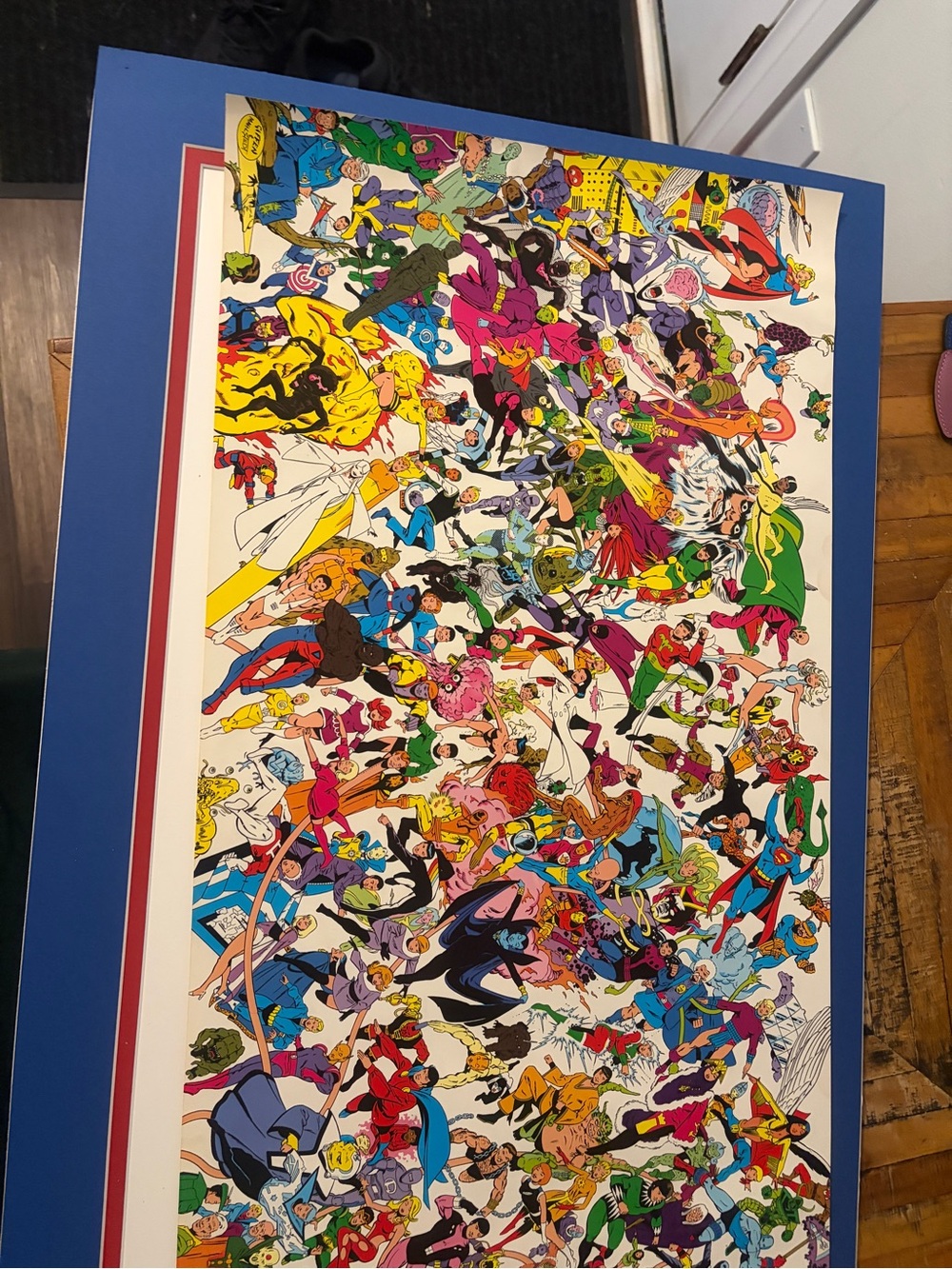 Vintage 1983 DC Comic Book legion of super heroes Character Collage Poster - Picture 3 of 11
